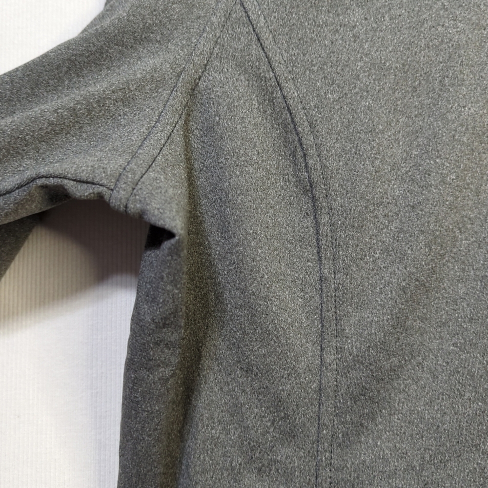 The North Face‎ Womens XL Gray Quarter Zip Fleece Pullover Heather Mock Neck 477 - Picture 3 of 7